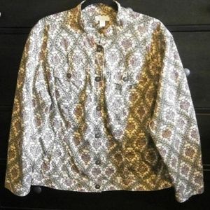Charter Club Button up Cotton Blazer/Jacket